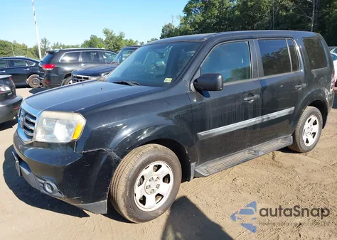 2013 Honda Pilot Lx из США, поврежденный, VIN 5FNYF4H2XDB051673